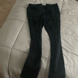Size 10 jeans with distress super cute!